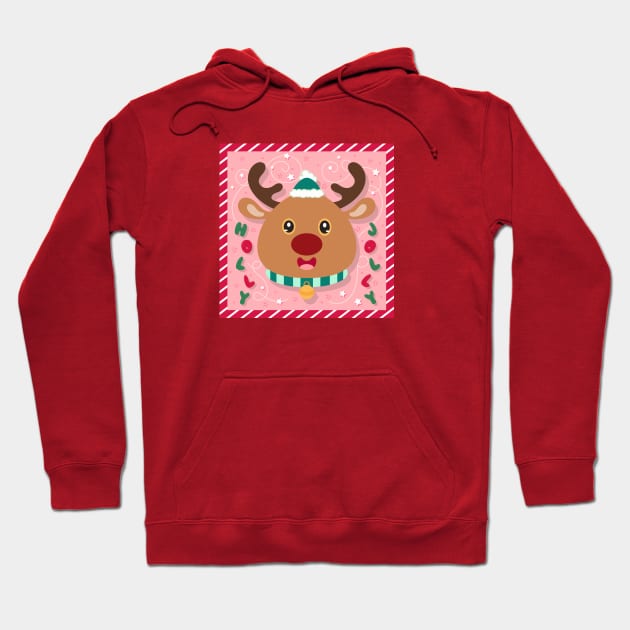 Tweely Deer  Reindeer. logo design Hoodie by Al-loony